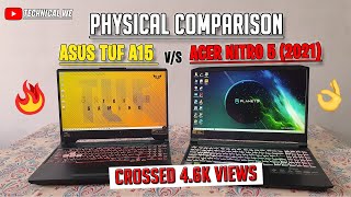 Acer Nitro 5 2021 Vs Asus Tuf A15  Physical Comparison  Which One Is  Hindi  Technical We 