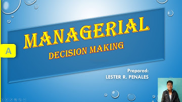 Managerial Decision Making   Lester Video