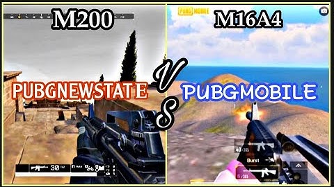 M16A4 PUBG MOBILE vs M200 PUBG NEW STATE (recoil,sounds, reload,power, graphic, design)