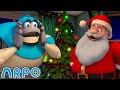 Arpo the robot  santa panic  arpo saves christmas  funny cartoons for kids  arpo and daniel