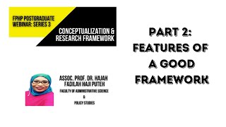 FPHP POSTGRADUATE WEBINAR:SERIES 3 (CONCEPTUALIZATION AND RESEARCH FRAMEWORK)