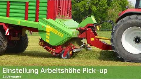 Strautmann Tutorial - Einstellung Arbeitshöhe Pick-up Rotorladewagen 220 01DE