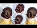 Very Easy Juda Hairstyle With Bun Stick/4 type Juda Hairstyle/2 min. Summer Hairstyle #subscribe