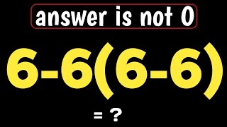 95% of people get the wrong answer || operations of order