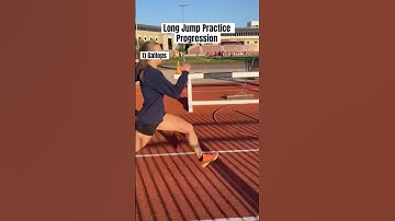 An easy practice progression for long jump! #trackandfield #longjump #athletics