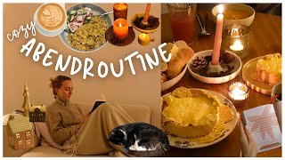 GEMÜTLICHE ABENDROUTINE 🍂☕️🌙 im Winter - Girls Dinner, Lesen, Kerzen, Kürbissuppe ~ cozy ~