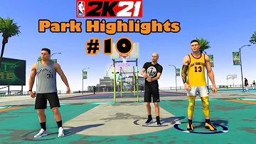 More Slams one the 3's Courts! NBA 2K21 Park Highlights #10 | Glass Cleaning Finisher PF