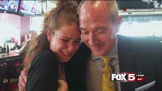 FOX5 Surprise Squad--Waitress with Dying Husband Gets  $12,000 Tip