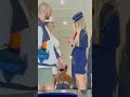 . She Walked In… And Everyone Turned 😳✈️#reactions#streetstyle#walkingstyle#shorts#reaction