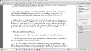 DOD MANDATORY DECLASSIFICATION REVIEW