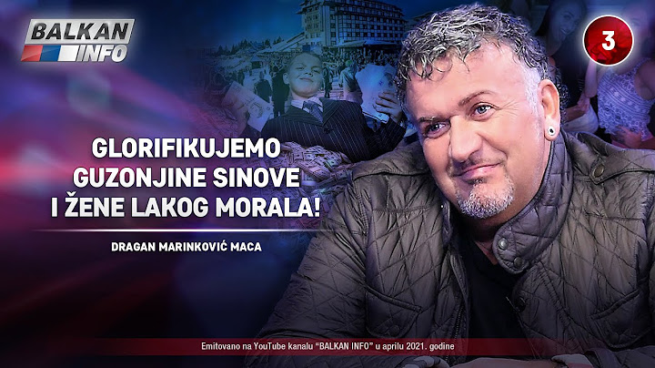 INTERVJU: Dragan Marinković Maca - Glorifikujemo guzonjine sinove i žene lakog morala! (7.4.2021)