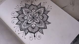 Relaxing Mandala Art | How I draw Freehand Mandala | Vijayta Sharma