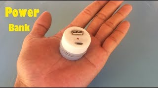 How to make a smallest powerbank using plastic bottle's covers lid