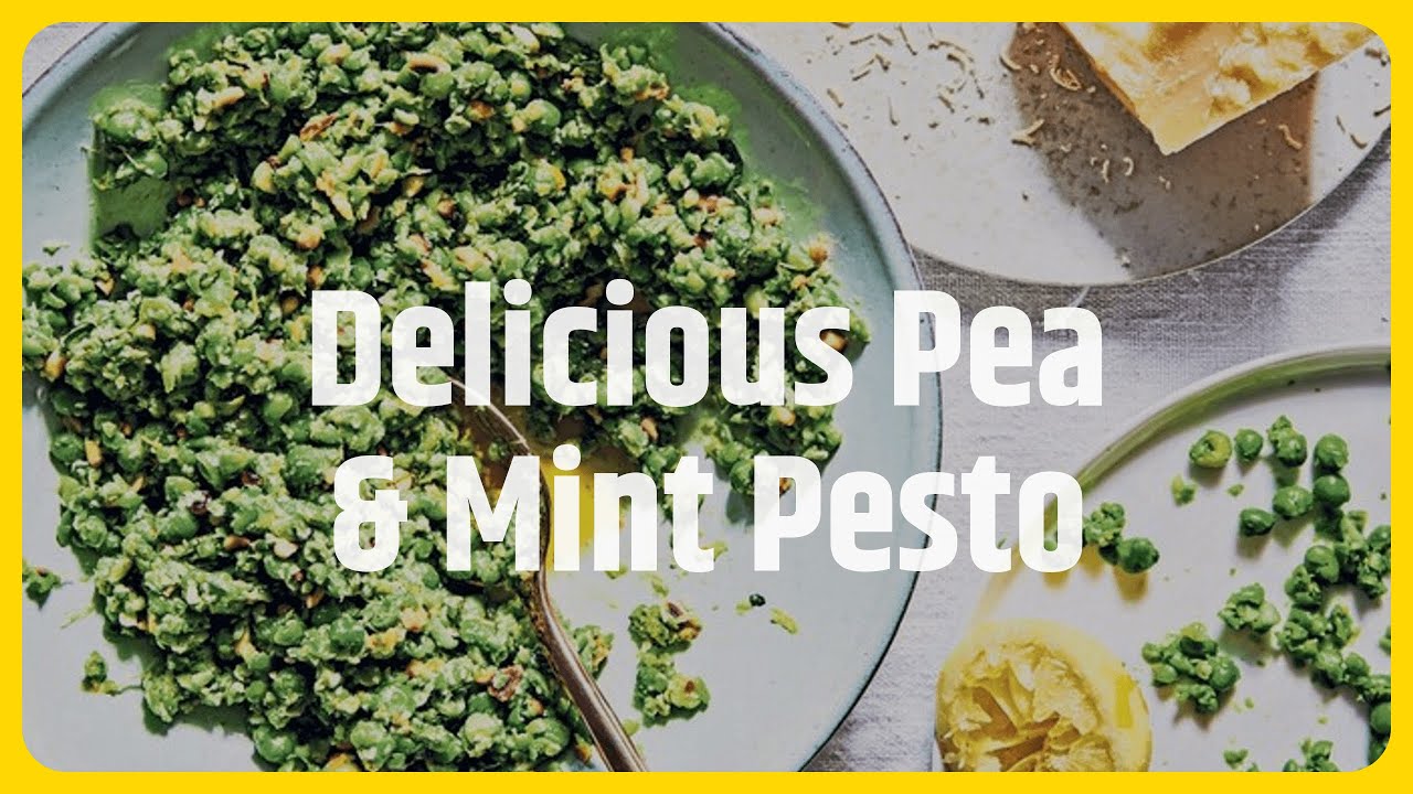 Pea and mint pesto recipe YouTube