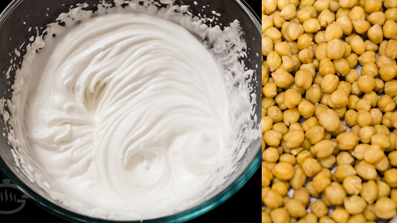 Make Whipped Cream From Chickpeas Only 2 Ingredients Aquafaba Eggless Recipes Series Youtube