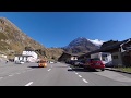 Autumn Leaves are falling on the road to Sustenpass