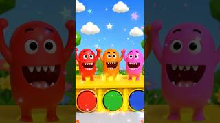 😱 Funny Monster Color Match Game | Kids Cartoon Animation #shorts #cartoon