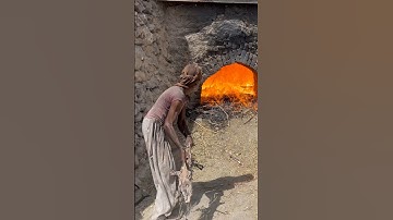 Lime Stone Manufacturing process  after 40hours of fire #difficult #works #dangerous #amazing