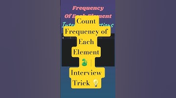 🔥 Count Frequency of Each Element in Python List 🐍 | Interview Trick 💡