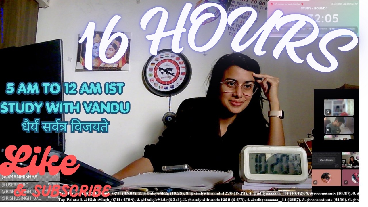 🏹16 HOURS 🤍 140/400 | STUDY WITH ME LIVE | ⚔️Work & Study Boost ...