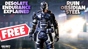 HOW TO GET FREE EPIC RUIN OBSIDIAN STEEL IN DESOLATE ENDURANCE EVENT EXPLAINED FREE EPIC IN CODM