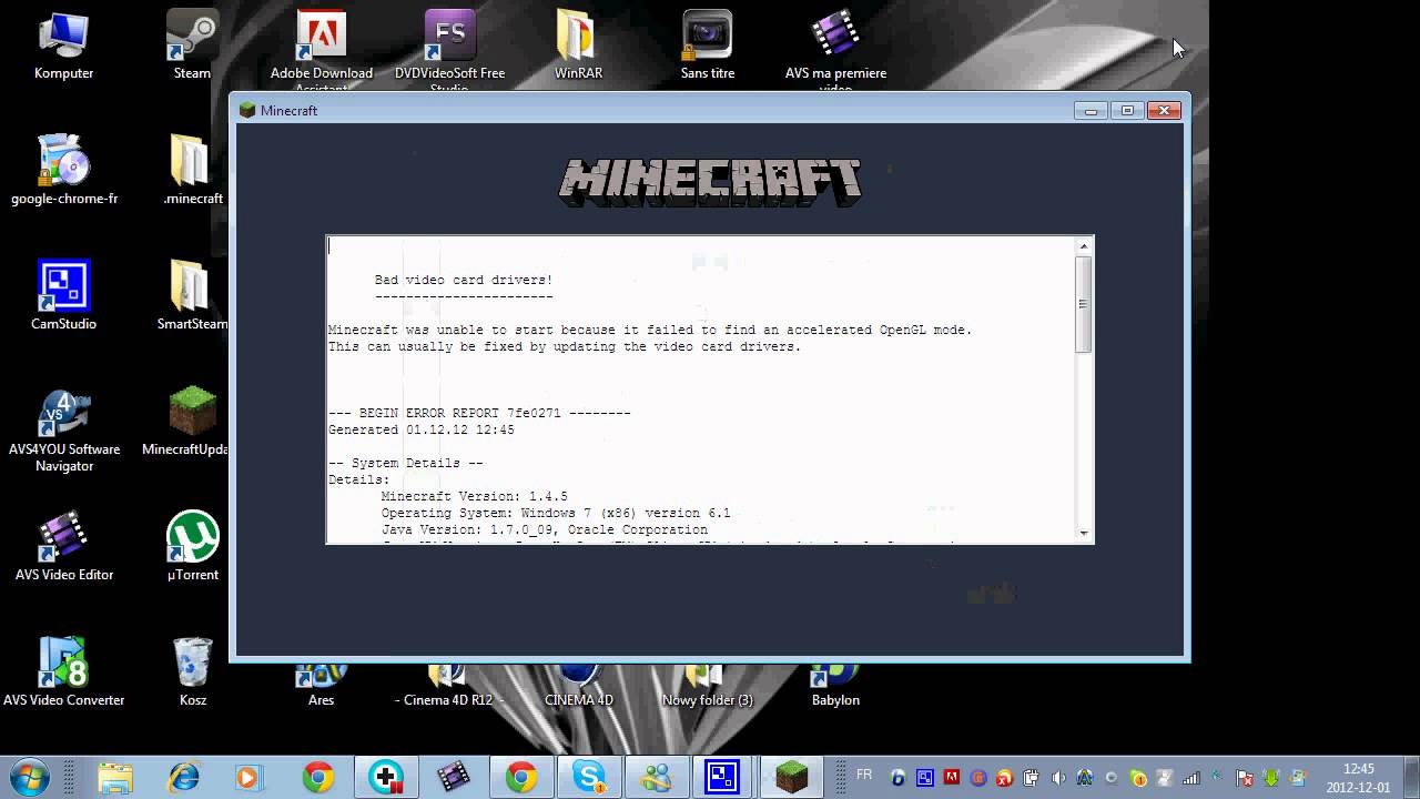 Minecraft ne marche pas solutions ? 50 j'aimes c'est possibles ? - YouTube