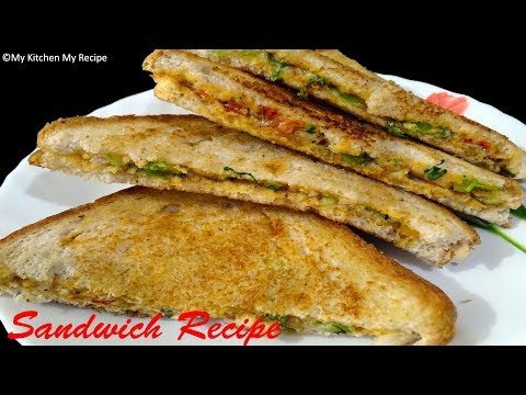 2-minute-sandwich-recipe-|-cheesy-veg-sandwich-recipe-|-bread-sandwich-on-tawa-recipe