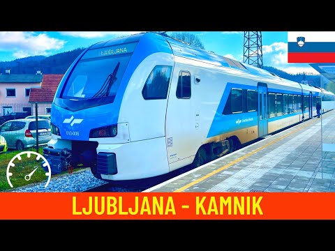 Cab Ride Ljubljana Kamnik Slovenian Railways Winter Train Drivers View In 4K 