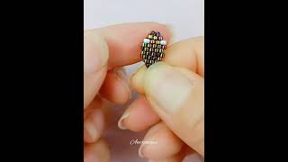 DIY Seed Beaded snake ring