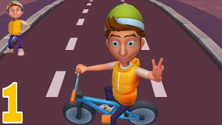 DELIVERYMAN : FUN 3D MOTORCYCLE RACING GAME ALL LEVELS 1 - 10 GAMEPLAY WALKTHROUGH PART 1 screenshot 4