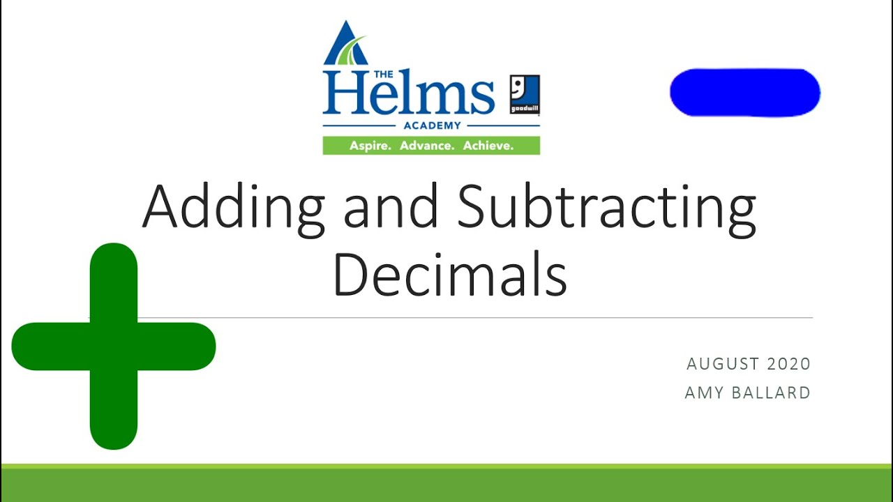 Adding and Subtracting Decimals | GED, HiSET, and TASC Prep - YouTube