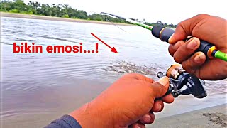 Mancing di Muara Umpan Micro jig Ikan nya Bikin Emosi...