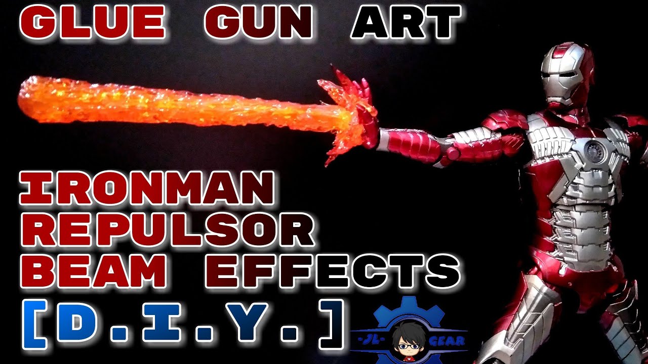 Glue Gun Art | Tutorial #5 | Ironman Repulsor Beam Effects