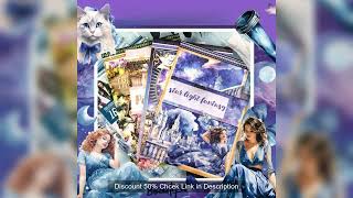 6 Pack 120 Sheets A5 Winter Wonderland Sticker Book, PET Pre Cut Vintage Decals for Journaling, Scra