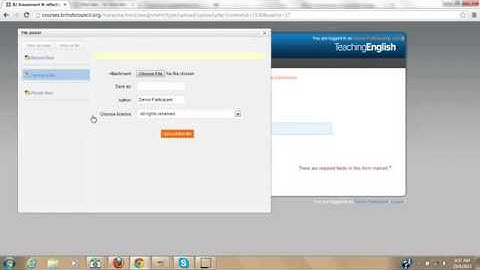 Uploading and submitting an assignment