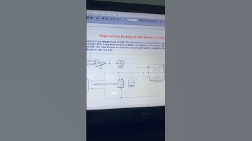 EV Regenerative Braking Simulation with Ni-MH Battery | MATLAB/Simulink #matlab #engineering #EV