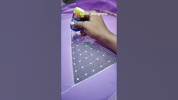 💥Secret Trick🔥How to secure single sequins work in net cloth🧵🧶🪡#aariclass#thoothukudi #simpleaari