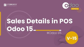 Sales Details in  Odoo 15 PoS | Odoo 15 Point of Sale | Odoo 15 Enterprise Edition