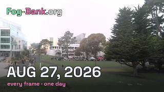 FogCam timelapse for Thursday, August 27, 2026
