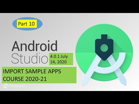 How To Import sample apps In Android Studio|Android Studio Tutorial 2020-21
