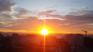 Gün Doğumu Zeytinburnu Sahil Muhteşem Manzara Hizli Çeki̇m 720P