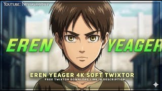 Eren Yeager 4K Soft Twixtor 4 | Marley Arc | Aesthetic 4K HD|Topaz Enhanced CC Clips |⬇️Link Below.🔥 screenshot 1