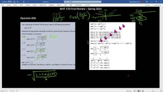 MAT170 Final Review Q 26