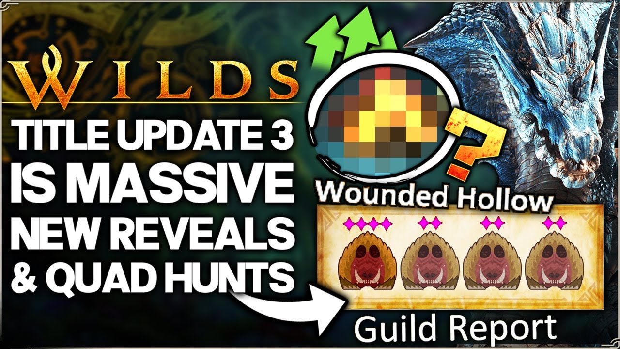 Monster Hunter Wilds - MORE Title Update 3 Reveals - New Alpha Quad Hunts, Lagiacrus Update & More!
