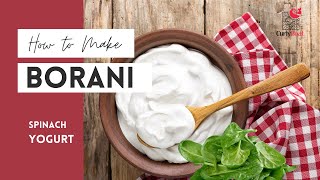 Making Borani Esfenaj or Spinach Yogurt