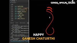 Ganesh Ji Drawing in Python #shorts