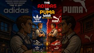 The Adidas vs Puma War ⚔️ #shorts #adidas #puma #history #business #pixelart #storytelling #retro