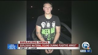 Explosive material found during fugitive arrest