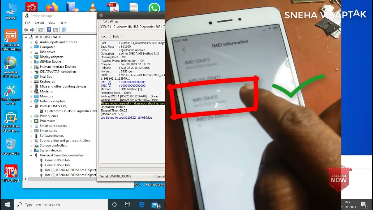 mi note 4 imei repair done by umt YouTube