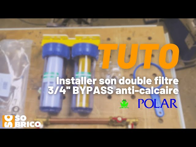 Double Filtre Anti Calcaire Bypass 9''3/4